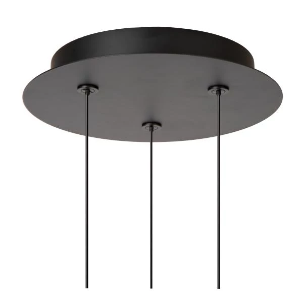 Lucide KLIGANDE - Suspension - Ø 25 cm - LED Dim. - 3x8W 2700K - Noir - détail 3